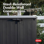 Keter Store-It-Out Prime 4.3 x 3.7 ft. Outdoor Resin Storage Shed - Image 12
