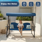 3-Seat Patio Porch Swing 800LBS Outdoor Swing - Image 4