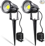 LED Landscape Lights, 5W 120V AC Outdoor Pathway Garden Yard Spotlight by LEACOCO