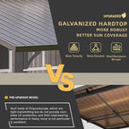 AECOJOY 10' x 10' Hardtop Gazebo Outdoor Pergola, Heavy Duty Lean to Metal - Image 2