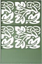 Oakland Living 6 ft. X 4 ft. Green Freestanding Metal Privacy Screen Room - Image 4
