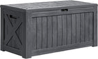 Greesum 120 Gallon Deck Box, Resin Outdoor Storage Container by BuynowfromGreesum