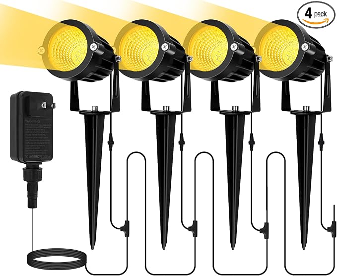 Low Voltage Landscape Lighting Kit: 4-IN-1 LED Low Voltage Landscape Lights by Elenora