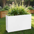 Galvanized Steel Planter Box-No Installation Required Metal Rectangular Block - Image 6