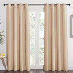 NICETOWN Room Darkening Biscotti Beige Curtain by NICETOWN