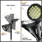 Solar Lights Outdoor, Ultra Bright 21 LEDs IP67 Waterproof Landscape Lighting - Image 7
