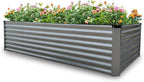 GARDMAX 8x4x2FT Galvanized Raised Garden Bed Kit, Metal Planter Boxes Outdoor by ChooseGardmaxforbetterlife