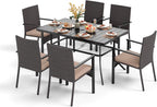 PHI VILLA 7 Piece Patio Dining Set - Image 7
