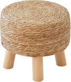 Round Ottoman Natural Seagrass Footstool, Round Footstool by ALeesing