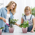 4 Pack Self Watering Pots 4-inch Decorative Flower Planters - Image 5