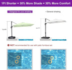PURPLE LEAF 8' X 8' Patio Umbrella - Image 2