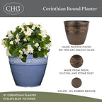 Classic Home and Garden Corinthian Resin Planter Pot - Image 2