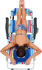 MOPHOTO Oversized Beach Lounge Chair, 5-Position Adjustable Tanning Chair by MOPHOTO