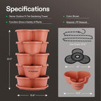 VIVOSUN 5 Tier Vertical Gardening Stackable Planter - Image 5