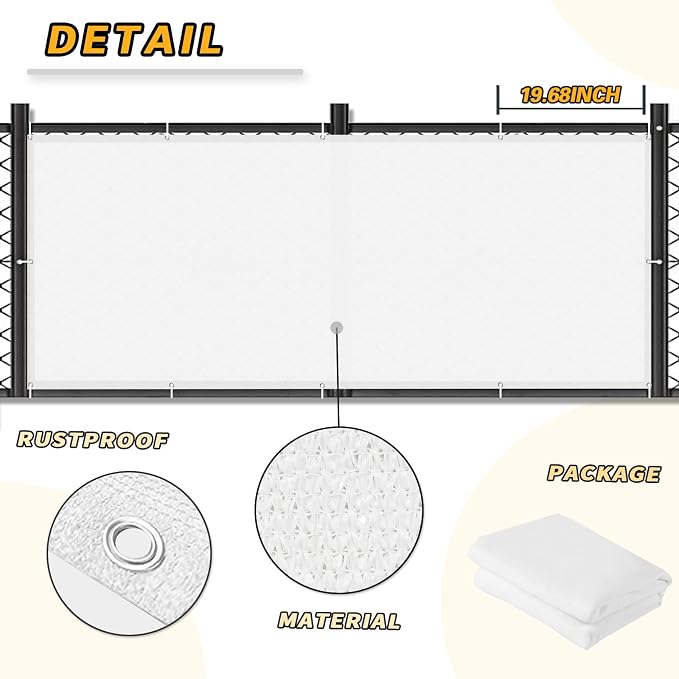LOVE STORY Balcony Privacy Screen, UV Protection and Weather-Resistant - Image 3