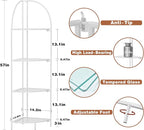 Crofy Foldable 4 Tier Corner Shelf, Metal Corner Plant Stand - Image 3