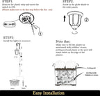 Solar Lamp Post Light with Planter, Outdoor Solar Lights with Crackle Glass - Image 7