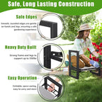 Garden Kneeler and Seat, 12.7" Wide Folding Heavy Duty Gardening Bench - Image 5