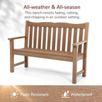 Stoog HIPS Outdoor Patio Dining Set, 4-Piece All-Weather Garden Bench, Chairs - Image 2
