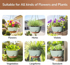 12 Inch Hanging Baskets for Plants Outdoor, Hanging Planters for Indoor Outdoor - Image 5