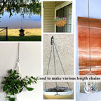 YINGFENG 236 Inch Black Metal Hanging Chains and Hanging Basket Hooks Set - Image 7