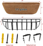4 Pack 24" Railing Planter Window Box - Image 5
