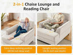 Chaise Lounge Chair Indoor Set of 2, Oversized Accent Chair - Image 5