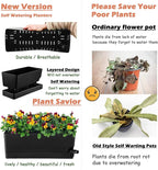 Self Watering Pots for Indoor Plants 17 Inches Window Boxes Planters - Image 7