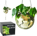 SCANDINORDICA Disco Ball Planter – Disco Ball Plant Hanger, Mirror Disco Planter by SCANDINORDICA