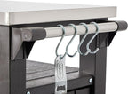 Keter Outdoor Grill Prep Table & Serving Cart, Stainless Steel Top, 40 Gal - Image 8