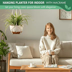 10 Inch Hanging Planters for Indoor Plants, Outdoor Hanging Plant Pot - Image 2