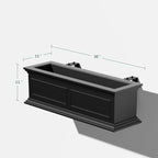 Veradek Brixton Series Plastic Railing Planter - Image 2