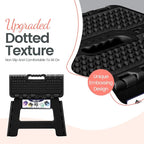 Delxo Folding Step Stool 9 Inch Non-Slip Foldable Stools - Image 3
