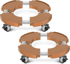 VANCASTLE Plant Caddy with Lockable Wheels Heavy Duty 450lbs Capacity, 15-22 by VANCASTLE