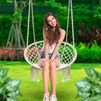 Sorbus Stylish Boho Swing Chair - Image 7