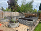 A ANLEOLIFE 4-Set 8X4X2 ft Galvanized Raised Garden Bed Kit, Oval Metal Deep - Image 7