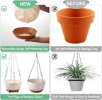 montresor Set of 2-8 Inch Hanging Planters - Image 6