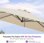 PURPLE LEAF 9' X 11.5' Patio Umbrella - Image 4