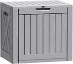 Flamaker Resin Deck Box 40 Gallon Waterproof Outdoor Indoor Storage Box by Flamaker