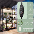 Plant Stand Indoor with Grow Lights 11 Tiered Wood Indoor Plant Shelf 62" Tall - Image 4