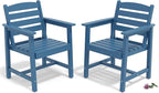 Anbuy Patio HDPE Dining Table Sets, Patio Dining Chairs Set of 2 - Image 9