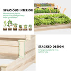 VIVOSUN 3-Tier Wooden Raised Garden Bed, Outdoor Wood Planter Kit - Image 6