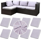 8Pcs Stretch Velvet Patio Cushion Cover, by BIETYONE