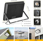 2 pack 300W LED Flood Light, Super Bright 42, 500LM 5000K Daylight IP66 - Image 3