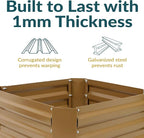 Sunnydaze 11.75" H Raised Metal Garden Bed - Image 2