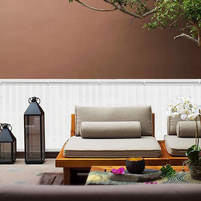 LOVE STORY Balcony Privacy Screen, 2.5'x6' Deck Shield Screen Fence Cover - Image 2