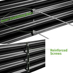 Land Guard 3 Pack 6×3×1ft Galvanized Metal Raised Garden Bed, Metal Planter Kit - Image 4