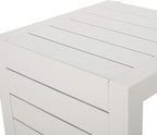 Christopher Knight Home Jesse Coral Outdoor Modern Aluminum C-Shaped End Table - Image 4