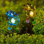 Solar Outdoor Garden Lights, 27.4''H Solar Dog Statues Outdoor Lights, - Image 6