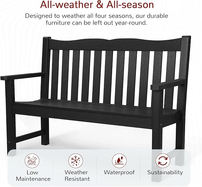 Stoog 4-Piece Patio Furniture Set, All-Weather Outdoor Dining Set, Include 1 - Image 2